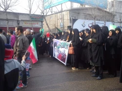 راهپیمایی دانشجویان در روز22 بهمن