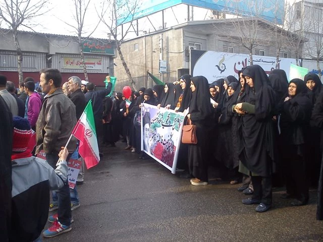 راهپیمایی دانشجویان در روز22 بهمن