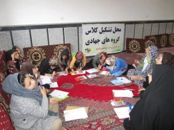 دانشجو معلمان جهادگر اعزامی از مرکز آموزش عالی حضرت فاطمه(س) قائم شهر