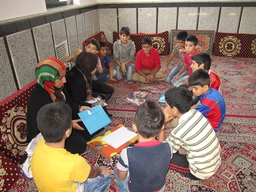 دانشجو معلمان جهادگر اعزامی از مرکز آموزش عالی حضرت فاطمه(س) قائم شهر