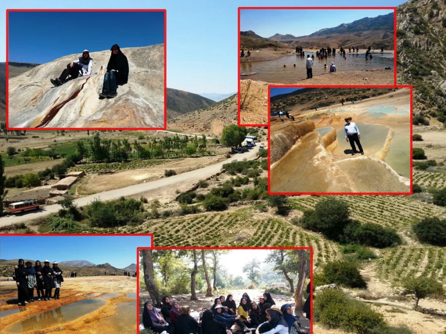 بادآب سورت ساری - اردوی انجمن ایرانگردی دانشجویان به همراه کارکنان مرکز آموزش عالی حضرت فاطمه(س) قائم شهر