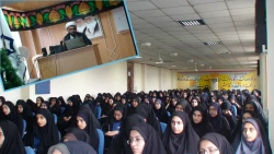 سخنرانی حاج آقا خیرآبادی نماینده ی نهاد مقام معظم رهبری در دانشگاه فرهنگیان در اولین روز محرم با عنوان عاشورا در سال 93