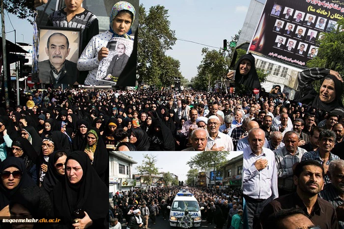 شرکت در تشیع جنازه جانباختگان منا