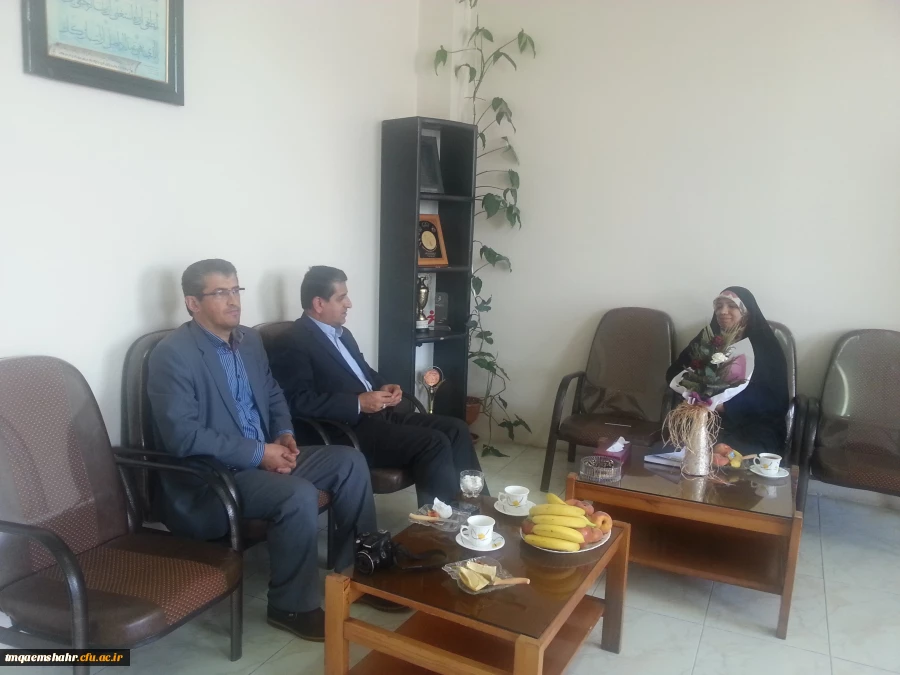 خیرمقدم جناب آقای سید محمد رسولی رییس آموزش و پرورش شهرستان قائم شهر به سرپرست مرکز سرکار خانم دکتر مریم نظرچوب مسجدی