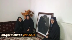 دیدار با خانواده شهید مدافع حرم محمد بلباسی در هفته دفاع مقدس