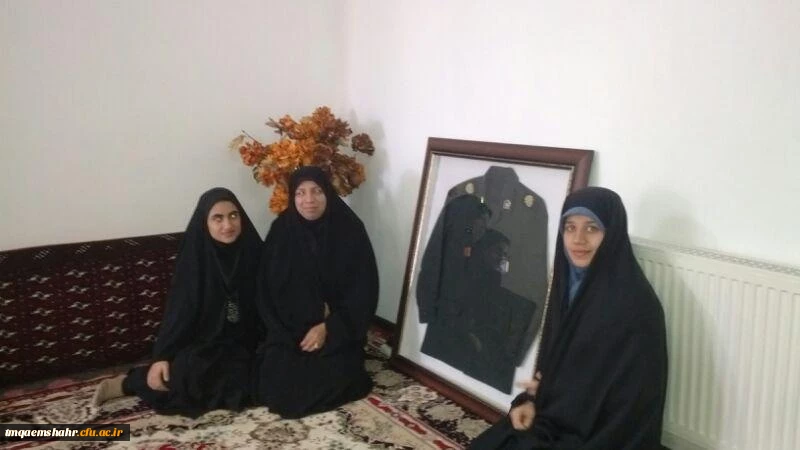 دیدار با خانواده شهید مدافع حرم محمد بلباسی در هفته دفاع مقدس