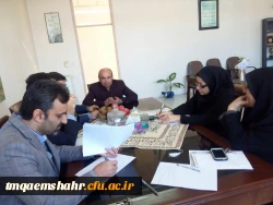 اولین نشست کمیته پژوهشی در سال96 _95مرکز  حضرت فاطمه (س)قائمشهر در هفته پژوهش