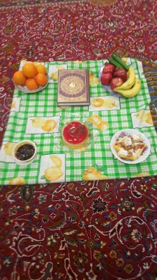 برگزاری مسابقه سفره آرایی شب یلدا در سرای دانشجویی مرکز 4