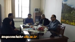 حضور ریاست تربیت بدنی شهرستان در مرکز و هماهنگی جهت تجهیز سالن ورزشی  2