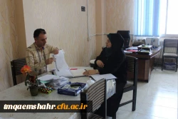 بازدید از کتابخانه حضور دکتر عمادی کارشناس مسوول پژوهش   و آقای کرامتی کارشناس مسوول نظارت وارزیابی استان 4