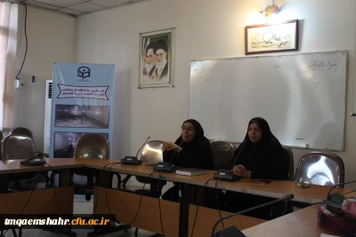 نشست صمیمی ریاست محترم مرکز آموزش عالی حضرت فاطمه (س) قائمشهر با دانشجو معلمان گرامی