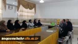 بازدید حوزه نظارت و ارزیابی و کارشناس بخش کارورزی مدیریت امور پردیس های استان از مدارس مجری کارورزی قائمشهر 3