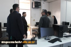بازدید مسئول نظارت و ارزیابی مدیریت امور پردیس های استان از بخش های مختلف مرکز  2