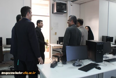 بازدید مسئول نظارت و ارزیابی مدیریت امور پردیس های استان از بخش های مختلف مرکز