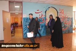 بازدید مسئول نظارت و ارزیابی مدیریت امور پردیس های استان از بخش های مختلف مرکز  4