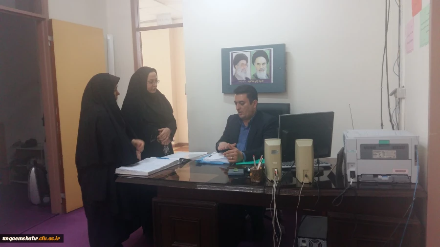 بازدید مسئول نظارت و ارزیابی مدیریت امور پردیس های استان از بخش های مختلف مرکز  9