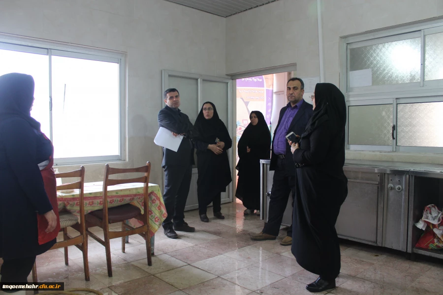 بازدید مسئول نظارت و ارزیابی مدیریت امور پردیس های استان از بخش های مختلف مرکز  5