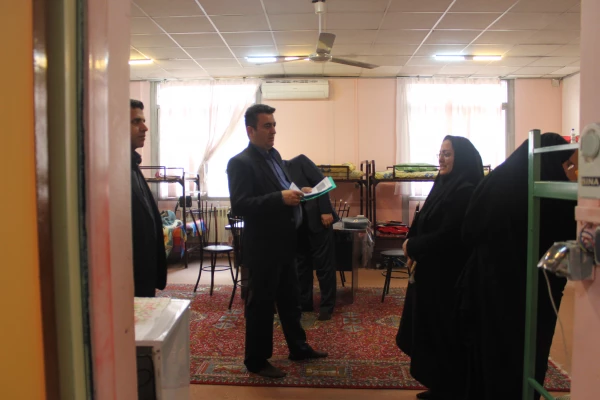 بازدید مسئول نظارت و ارزیابی مدیریت امور پردیس های استان از بخش های مختلف مرکز  8