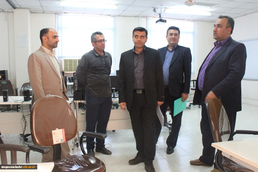 بازدید مسئول نظارت و ارزیابی و مسئول امور دانشجویی مدیریت امور پردیس های استان از بخش های مختلف مرکز