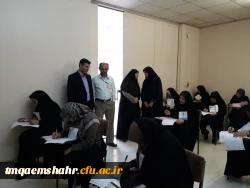 بازدید مدیریت امور پردیس های استان جناب آقای دکتر کساییان به همراه  گروه نظارت و ارزیابی  از برگزاری امتحانات پایانی نیمسال دوم 97-96  3