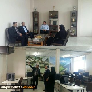بازدید سرپرست مرکز هوشمند سازی دانشگاه فرهنگیان از مرکز حضرت فاطمه (س)قائمشهر