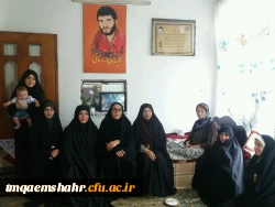 دیدار با خانواده شهدای منطقه ی بورخیل