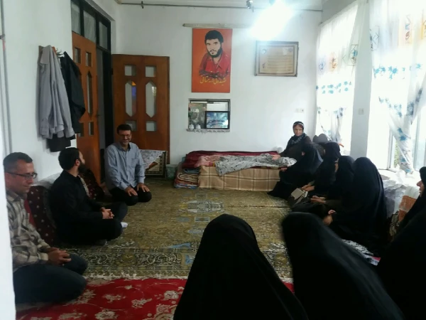دیدار با خانواده شهدای منطقه ی بورخیل 2