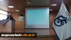 دیدار نماینده مقام معظم رهبری در دانشگاه فرهنگیان استان با دانشجویان مرکز قائمشهر  2