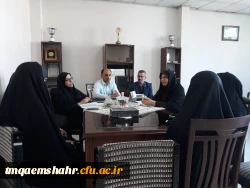 جلسه شورای اداری جهت برگزاری مراسم روز معلم و هفته سرای دانشجویی