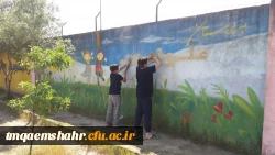 لبخند رضایت دانش آموزان از حضور جهادگران مرکز حضرت فاطمه (س) قائمشهر درمدرسه زمردیان 2