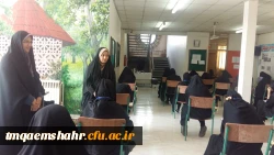 بازدید رئیس پردیس خواهران استان مازندران از روند برگزاری امتحانات پایانی نیمسال دوم