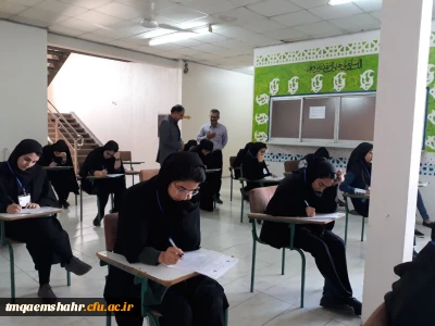 بازدید مدیریت استانی دانشگاه از برگزاری امتحانات نیمسال دوم  تحصیلی