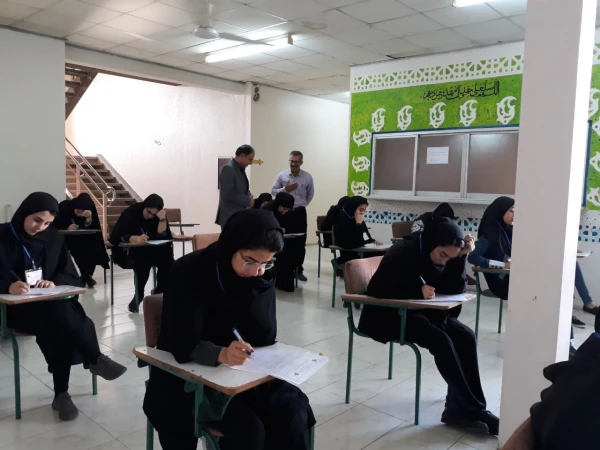 بازدید مدیریت استانی دانشگاه از برگزاری امتحانات نیمسال دوم  تحصیلی 2