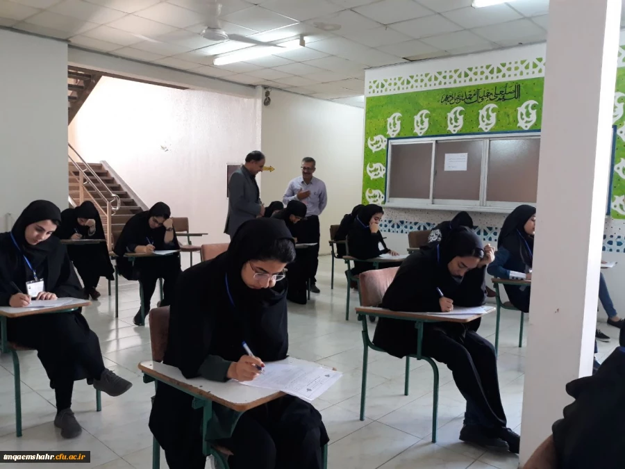 بازدید مدیریت استانی دانشگاه از برگزاری امتحانات نیمسال دوم  تحصیلی 2