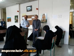 بازدید مدیریت استانی دانشگاه از برگزاری امتحانات نیمسال دوم  تحصیلی 3