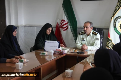 دیدار با فرمانده انتظامی شهرستان به مناسبت هفته نیروی انتظامی 