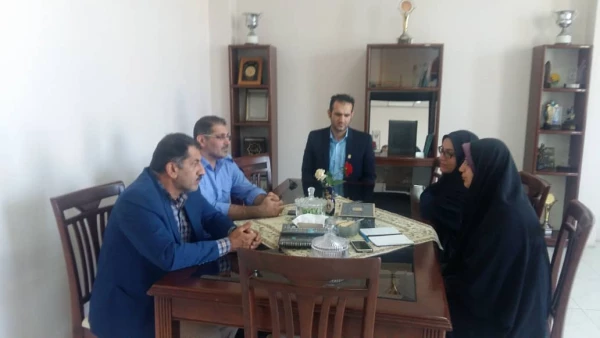 جلسه و نشست خانم دکتر دابوئی رییس مرکز حضرت فاطمه (س) با کارکنان دانشگاه فرهنگیان مرکز قائم شهر 2