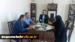 جلسه و نشست خانم دکتر دابوئی رییس مرکز حضرت فاطمه (س) با کارکنان دانشگاه فرهنگیان مرکز قائم شهر 2