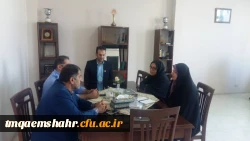 جلسه و نشست خانم دکتر دابوئی رییس مرکز حضرت فاطمه (س) با کارکنان دانشگاه فرهنگیان مرکز قائم شهر 2