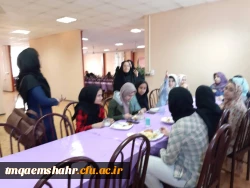 جلسه کارفرما شرکت با کادر آشپزخانه مرکز اموزش عالی حضرت فاطمه (س) قائم شهر برگزار شد . 2