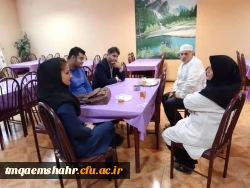 جلسه کارفرما شرکت با کادر آشپزخانه مرکز اموزش عالی حضرت فاطمه (س) قائم شهر برگزار شد . 2