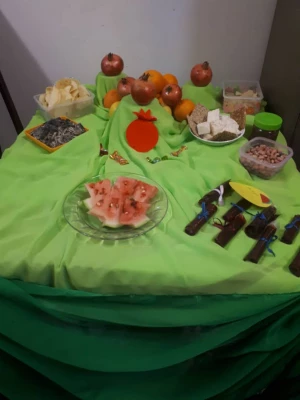 جشن شب یلدا در مرکز اموزش عالی حضرت فاطمه (س) قائم شهر برگزار شد . 2