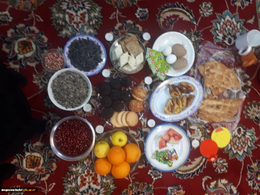 جشن شب یلدا در مرکز اموزش عالی حضرت فاطمه (س) قائم شهر برگزار شد.  2