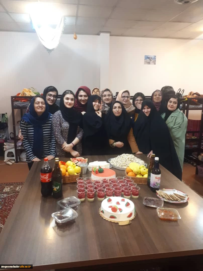 جشن شب یلدا در مرکز اموزش عالی حضرت فاطمه (س) قائم شهر برگزار شد.  2