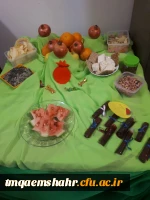 جشن شب یلدا در مرکز اموزش عالی حضرت فاطمه (س) قائم شهر برگزار شد . 2