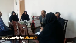 جلسه معارفه اقای دکتر جهانی به عنوان کارشناس مسئول فرهنگی و دانشجویی مرکز اموزش عالی حضرت فاطمه (س) قائم شهر برگزار شد .  2