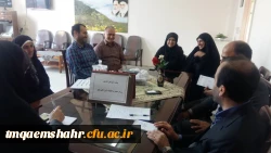 جلسه معارفه اقای دکتر جهانی به عنوان کارشناس مسئول فرهنگی و دانشجویی مرکز اموزش عالی حضرت فاطمه (س) قائم شهر برگزار شد .  2