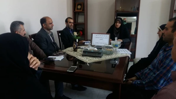 جلسه معارفه اقای دکتر جهانی به عنوان کارشناس مسئول فرهنگی و دانشجویی مرکز اموزش عالی حضرت فاطمه (س) قائم شهر برگزار شد .  2