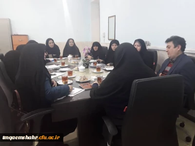 جلسه مشترک پردیس خواهران و دو مرکز تابعه قائم شهر و آمل  برگزار شد .