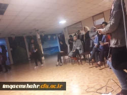 ویژه برنامه برافراشتن بانگ الله اکبر  همزمان با سراسر کشور در سرای دانشجوئی مرکز اموزش عالی حضرت فاطمه (س) قائم شهر برگزار شد . 2